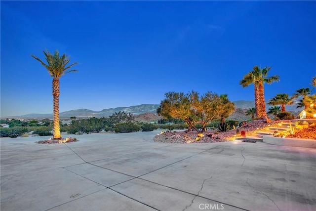 31024 Rabbit Springs Rd, Lucerne Valley, CA 92356 - view of patio with a mountain view