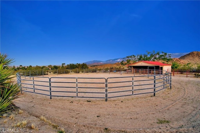 31024 Rabbit Springs Rd, Lucerne Valley, CA 92356 - stable with a view of rural / pastoral area and a mountain view