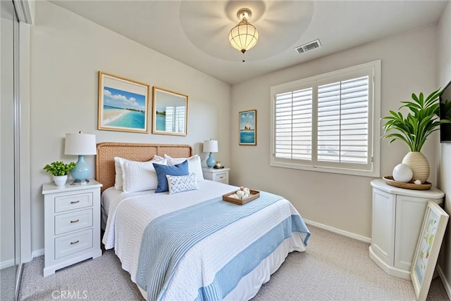 43922 Carentan Dr, Temecula, CA 92592 - bedroom with light colored carpet, baseboards, and a ceiling fan