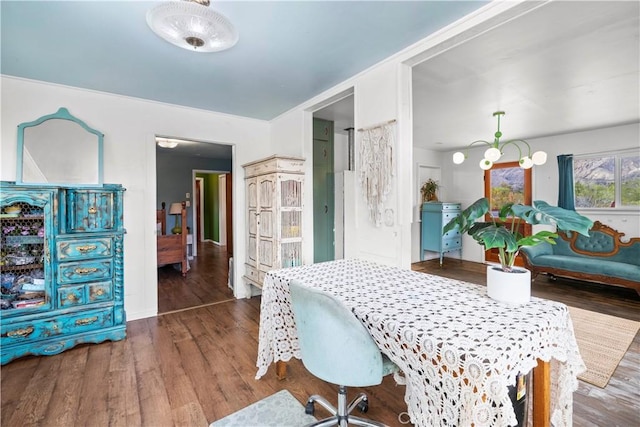 51609 Oregon Trl, Morongo Valley, CA 92256 - dining room with wood finished floors