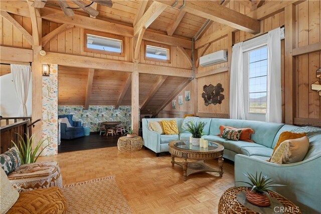 51609 Oregon Trl, Morongo Valley, CA 92256 - sunroom featuring an AC wall unit