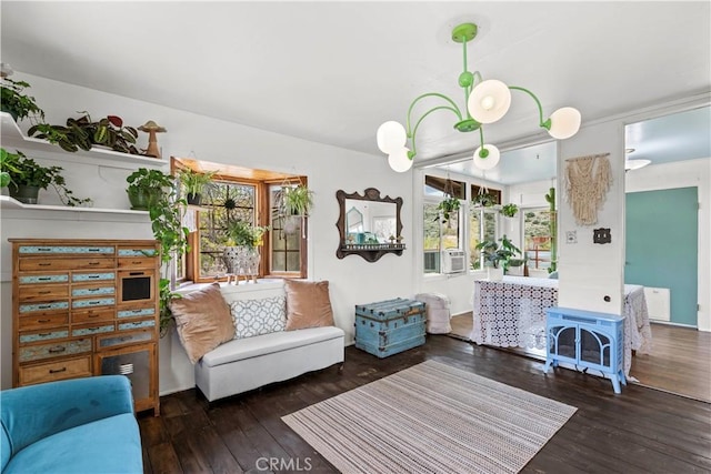 51609 Oregon Trl, Morongo Valley, CA 92256 - living area featuring wood-type flooring