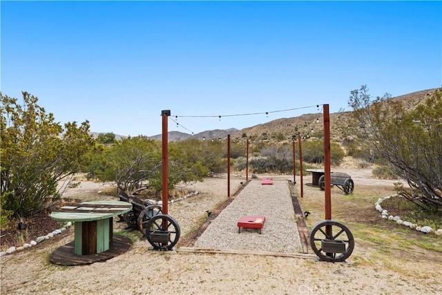 51609 Oregon Trl, Morongo Valley, CA 92256 - view of yard featuring a mountain view