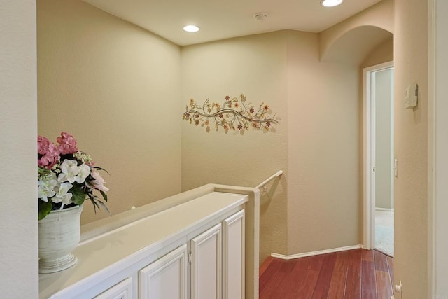 1825 Via Capri St, Chula Vista, CA 91913 - hallway featuring wood finished floors, baseboards, and recessed lighting