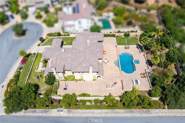 4448 St Cloud, Claremont, CA 91711 - aerial overview of property's location with a pool