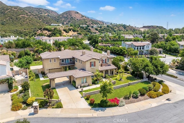 4448 St Cloud, Claremont, CA 91711 - aerial view of residential area featuring a mountain backdrop