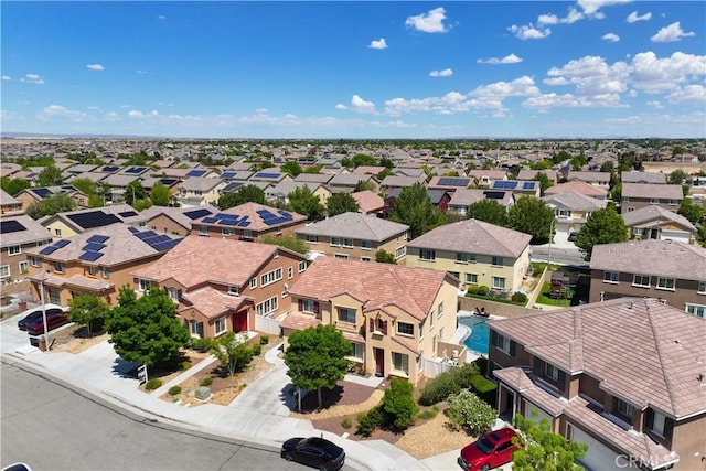 aerial perspective of suburban area