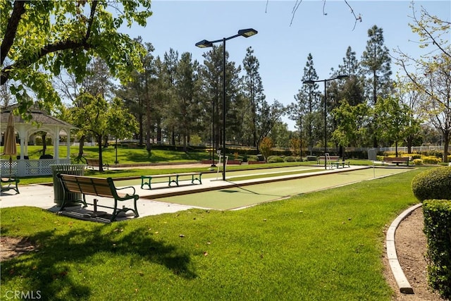 39453 Cardiff Ave, Murrieta, CA 92563 - view of community with a bocce ball area, a yard, and a gazebo