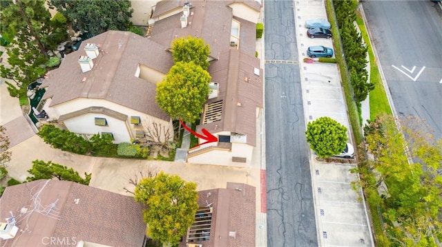view from above of property