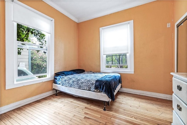 171 Brook St, San Luis Obispo, CA 93401 - bedroom featuring hardwood / wood-style floors and ornamental molding