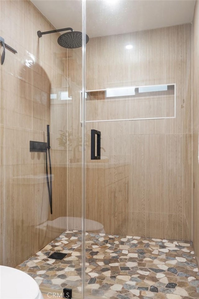2506 E Roberta Dr, Orange, CA 92869 - bathroom with a stall shower and toilet