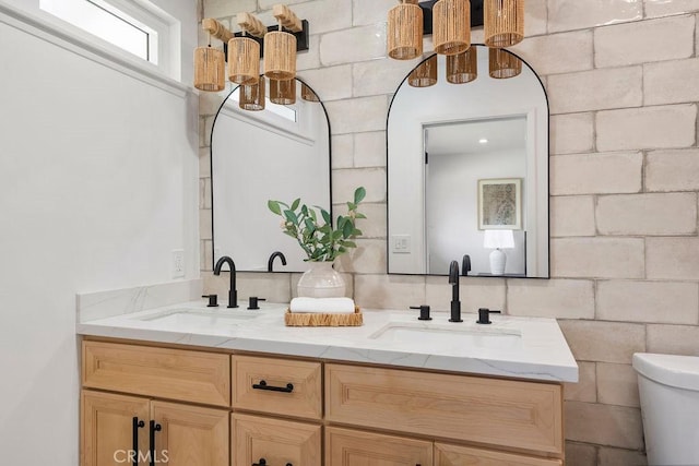 2506 E Roberta Dr, Orange, CA 92869 - bathroom with toilet and double vanity