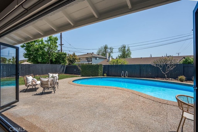 2506 E Roberta Dr, Orange, CA 92869 - view of swimming pool with a patio area and a fenced backyard