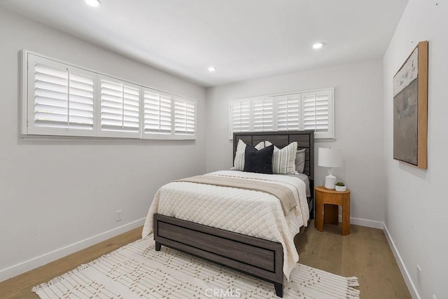 2506 E Roberta Dr, Orange, CA 92869 - bedroom with wood finished floors, baseboards, and recessed lighting