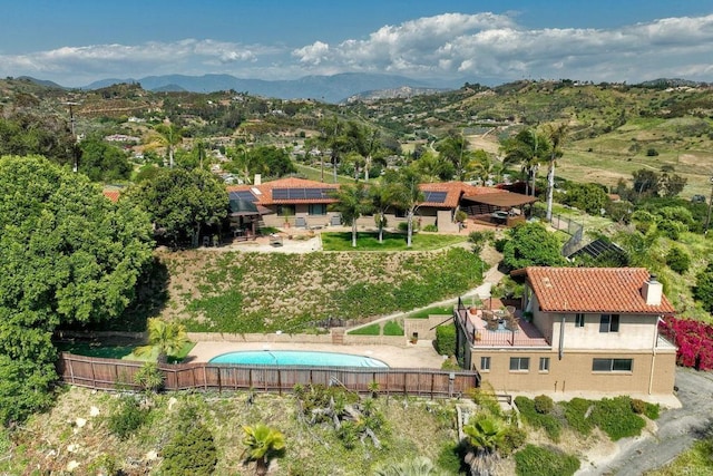 3149 Old Post Rd, Fallbrook, CA 92028 - view of subject property featuring mountains and a pool area