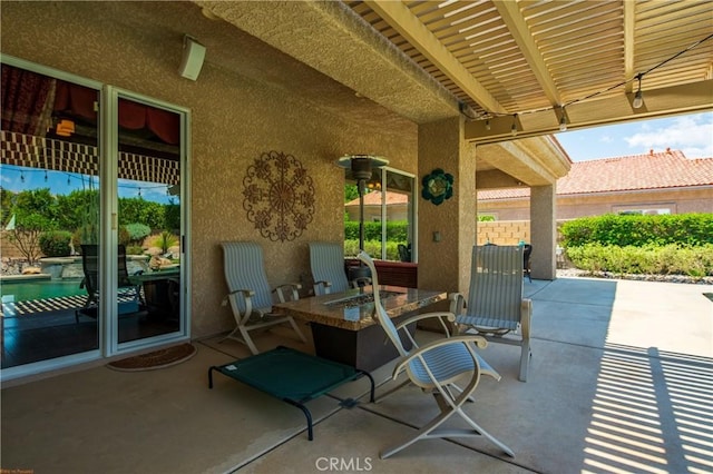 74078 W Petunia Pl, Palm Desert, CA 92211 - view of patio with outdoor dining area