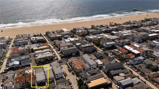 211 Crest Dr, Manhattan Beach, CA 90266 - aerial overview of property's location featuring property boundaries highlighted and expansive coastline