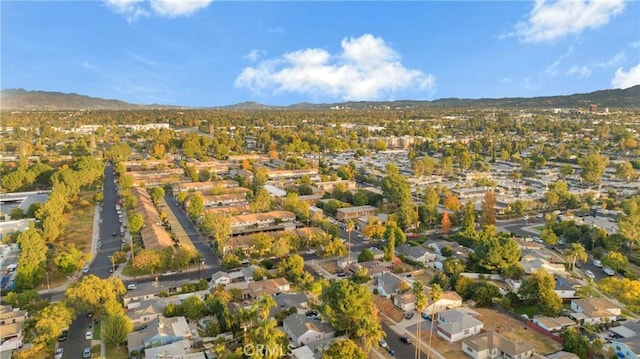 19119 Lemay St, Reseda, CA 91335 - aerial view of property and surrounding area with mountains and nearby suburban area