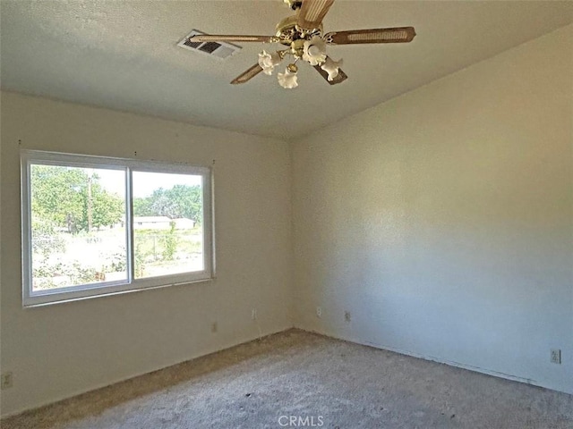 14402 Boxtree St, Lake Hughes, CA 93532 - spare room featuring healthy amount of natural light, carpet floors, and a ceiling fan