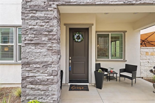 27120 Purple Sage Ct, Valencia, CA 91381 - view of exterior entry with stucco siding and stone siding