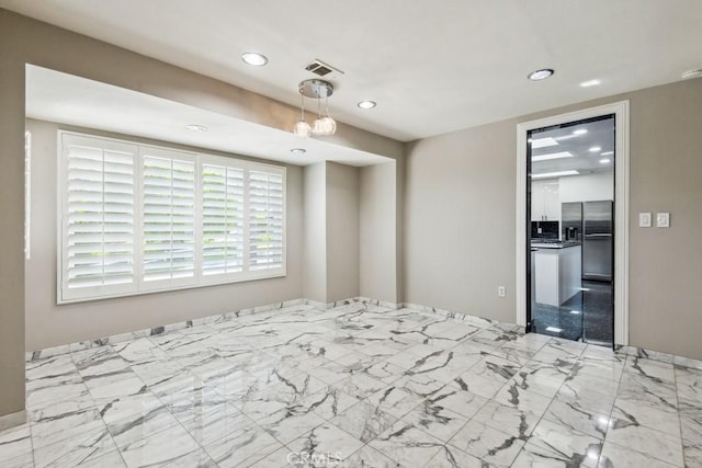 2819 Steeplechase Ln, Diamond Bar, CA 91765 - unfurnished bedroom featuring recessed lighting, a spacious closet, a closet, and stainless steel fridge