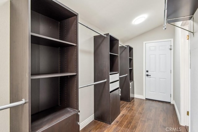 2819 Steeplechase Ln, Diamond Bar, CA 91765 - spacious closet with dark wood finished floors and vaulted ceiling