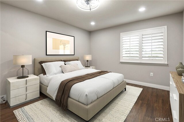 2819 Steeplechase Ln, Diamond Bar, CA 91765 - bedroom with dark wood finished floors and recessed lighting