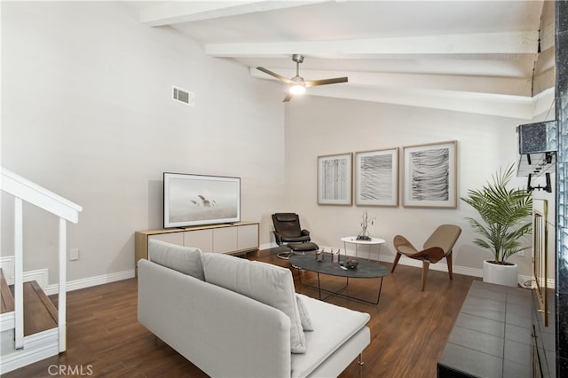 2819 Steeplechase Ln, Diamond Bar, CA 91765 - living area with a ceiling fan and wood finished floors