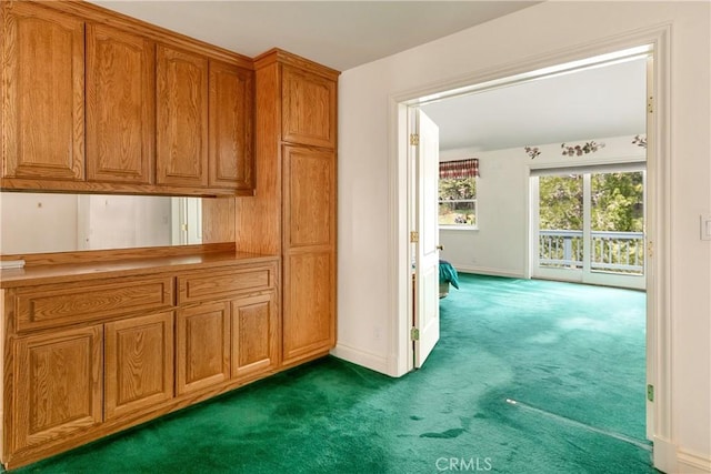 109 S Fairway Dr, Lake Arrowhead, CA 92352 - corridor with carpet floors and baseboards