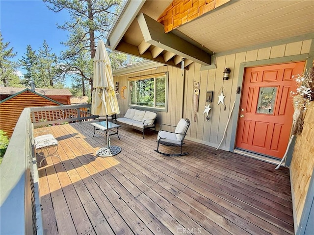 1900 Teton Way, Pine Mountain Club, CA 93222 - deck featuring an outdoor living space