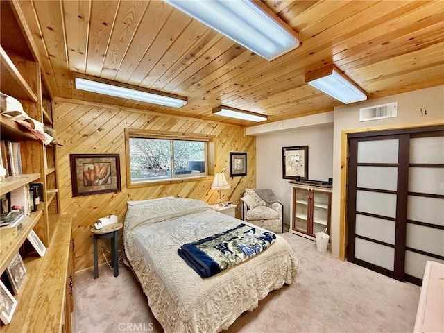 1900 Teton Way, Pine Mountain Club, CA 93222 - bedroom featuring wood ceiling and wood walls