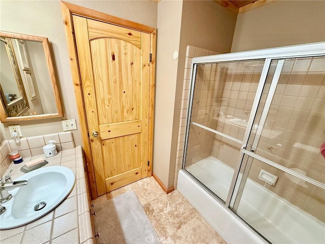 1900 Teton Way, Pine Mountain Club, CA 93222 - bathroom featuring vanity and enclosed tub / shower combo