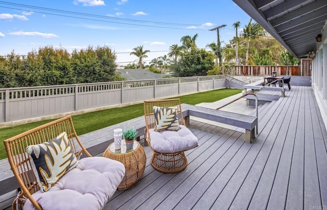 view of deck