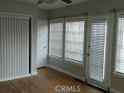 527 S Orchard Dr, Burbank, CA 91506 - unfurnished room featuring ceiling fan and wood finished floors