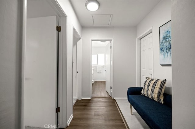 196 Coral View St, Monterey Park, CA 91755 - corridor with dark wood finished floors and baseboards