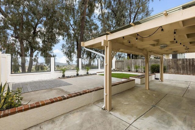 9501 High Park Ln, San Diego, CA 92129 - fenced backyard featuring a patio area