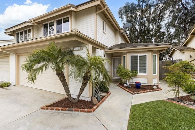 9501 High Park Ln, San Diego, CA 92129 - view of front of house featuring concrete driveway and an attached garage