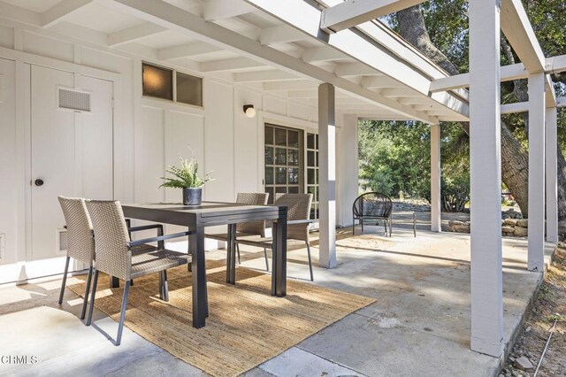 view of patio / terrace with outdoor dining area