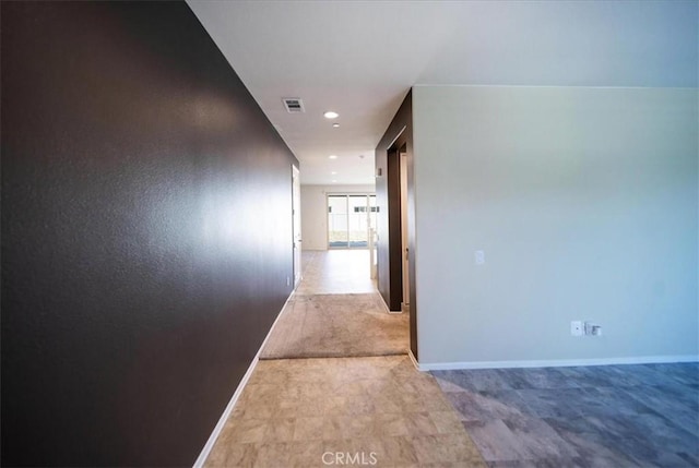3409 Spring Wheat St, Perris, CA 92570 - hallway with recessed lighting and baseboards