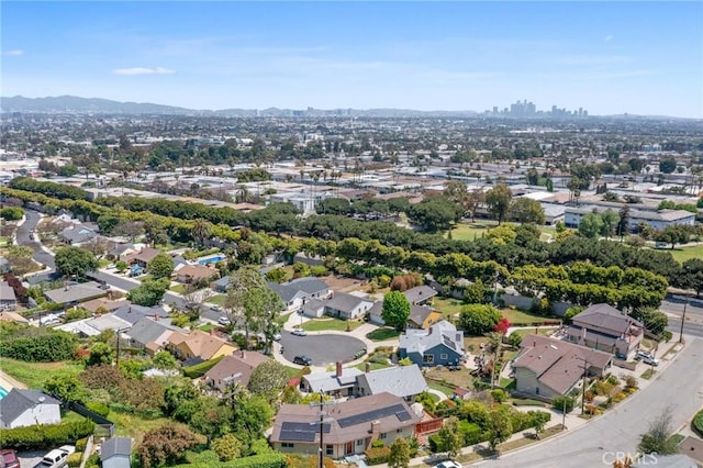 5134 Veronica St, Los Angeles, CA 90008 - aerial perspective of suburban area featuring mountains