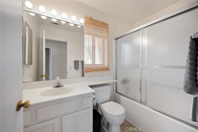 27559 Avenida Interno, Menifee, CA 92585 - full bathroom featuring toilet, vanity, and combined bath / shower with glass door