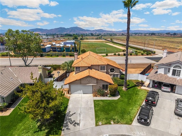 27559 Avenida Interno, Menifee, CA 92585 - aerial perspective of suburban area featuring a mountain backdrop