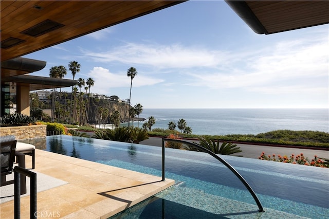 2526 Riviera Dr, Laguna Beach, CA 92651 - view of pool with a water view and a patio