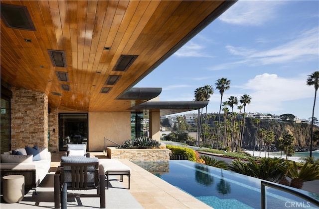 2526 Riviera Dr, Laguna Beach, CA 92651 - view of swimming pool featuring a patio and outdoor lounge area