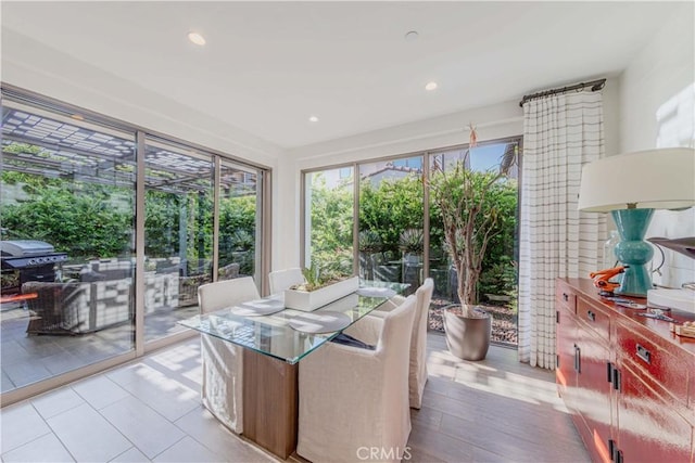 sunroom with healthy amount of natural light