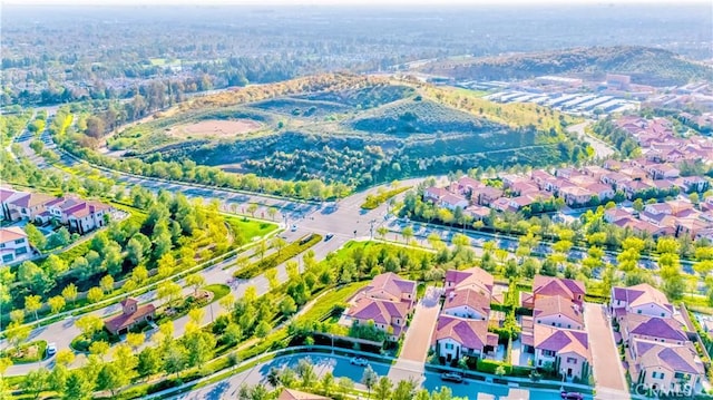 aerial view of residential area