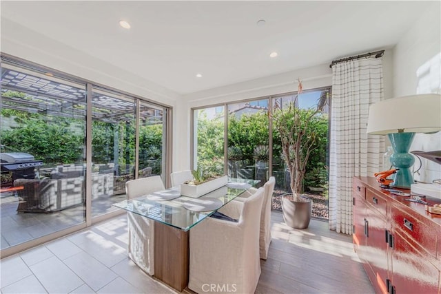 sunroom featuring plenty of natural light
