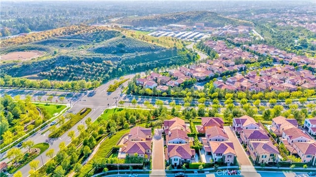 aerial perspective of suburban area