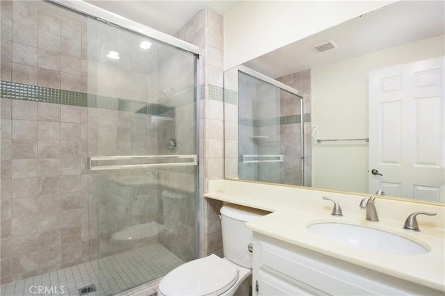 611 Colonial Cir, Fullerton, CA 92835 - full bath featuring toilet, a shower stall, and vanity