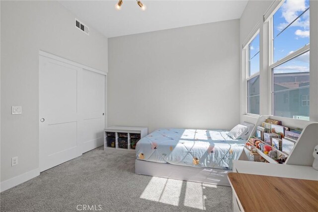 bedroom with carpet flooring